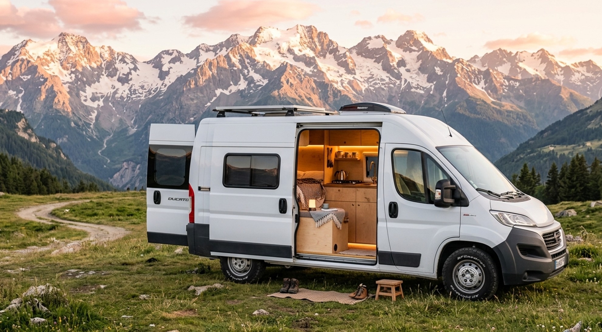 Régulateur MPPT et convertisseur 12V-230V dans un van